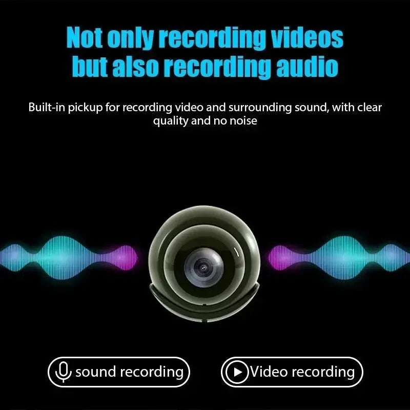 Mini Caméra WiFi 4K Ultra Discrète – Surveillance à Distance 24h/24